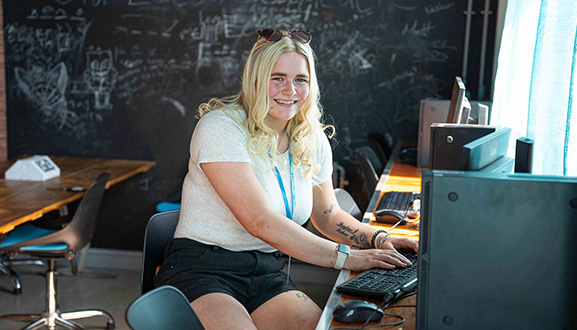 Mature student at PC