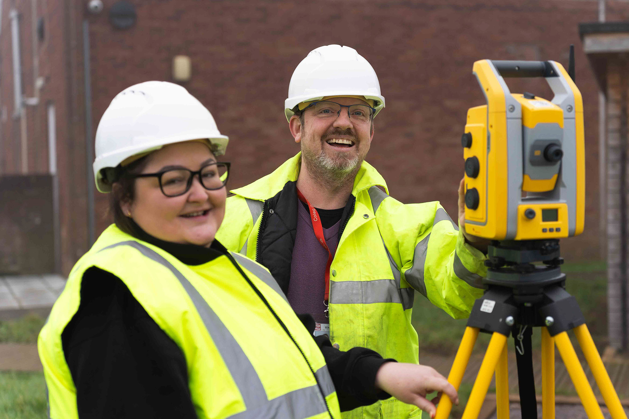 Student and learner wearing PPE