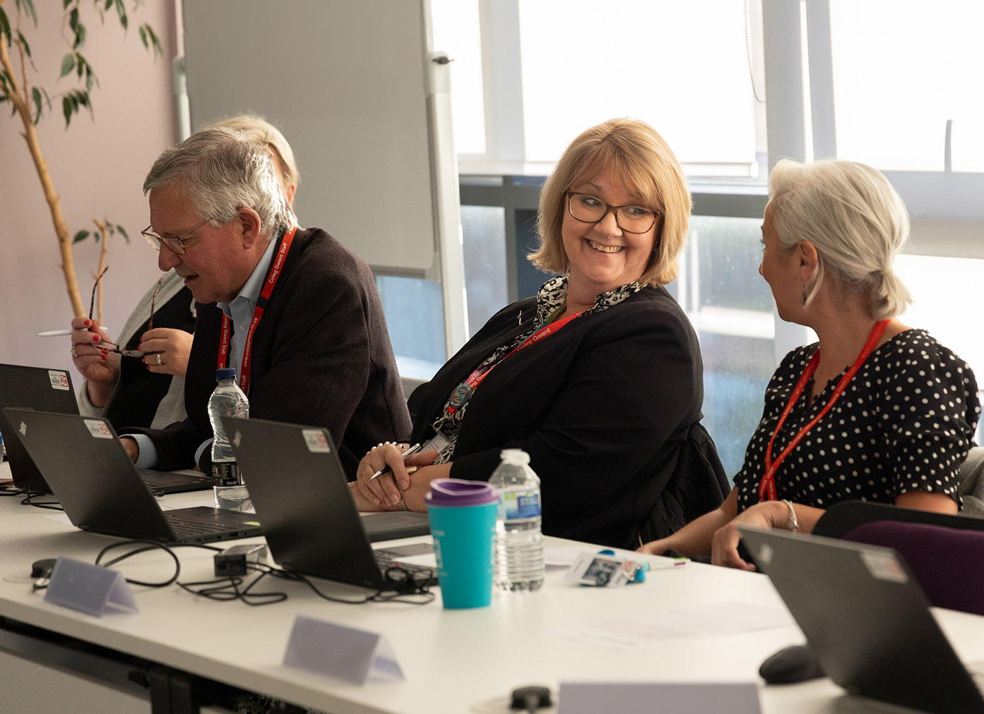 Governors talking in a meeting