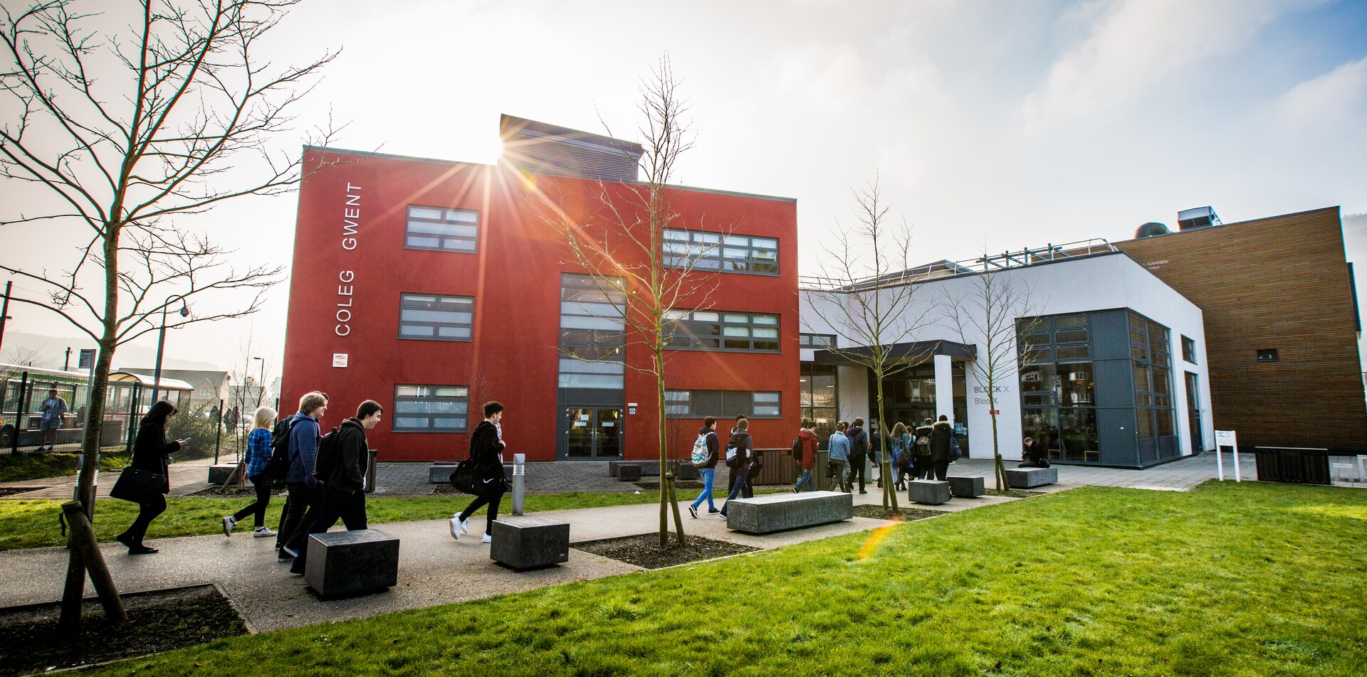 Wide view of Crosskeys campus
