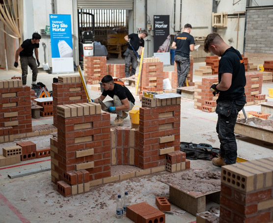 Brickwork area at Newport campus