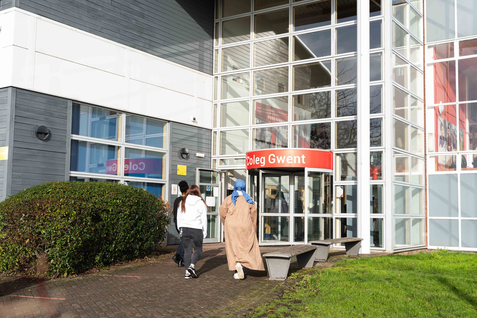 Newport campus side entrance