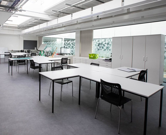 Classroom tables at TLZ