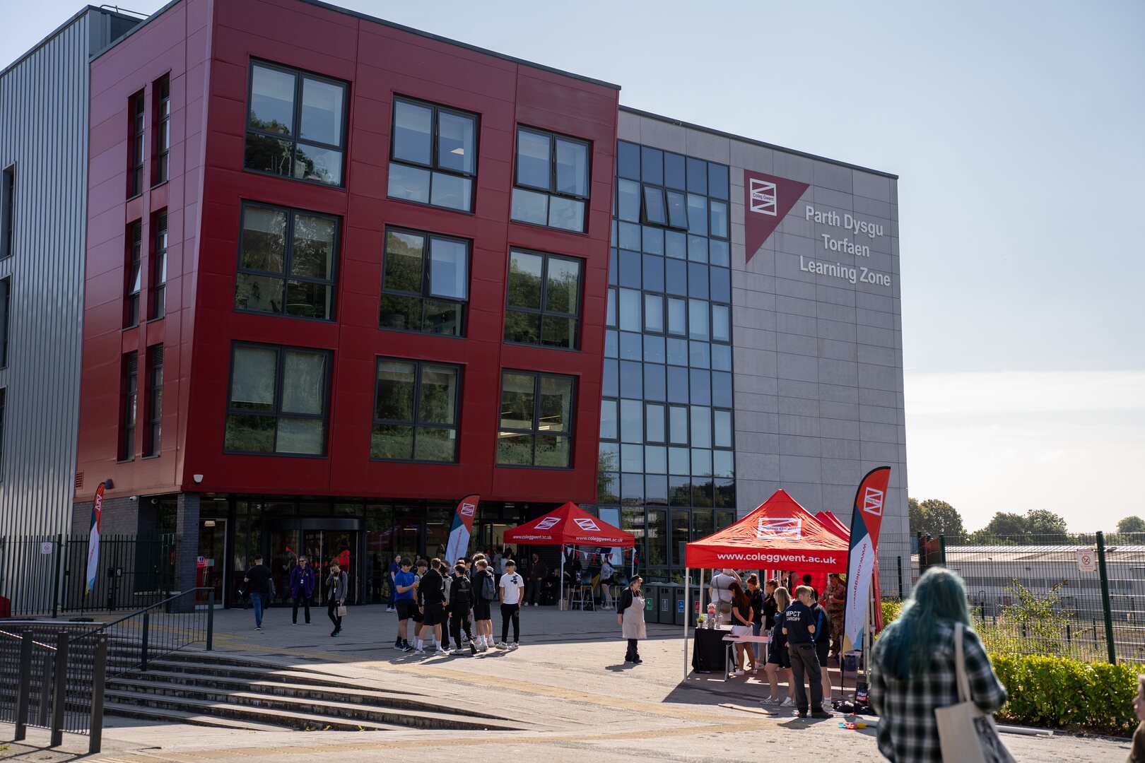 Torfaen Learning Zone building hosting an event