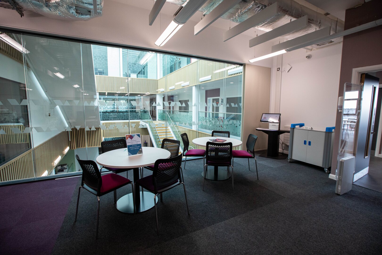 Room with view of the atrium at TLZ