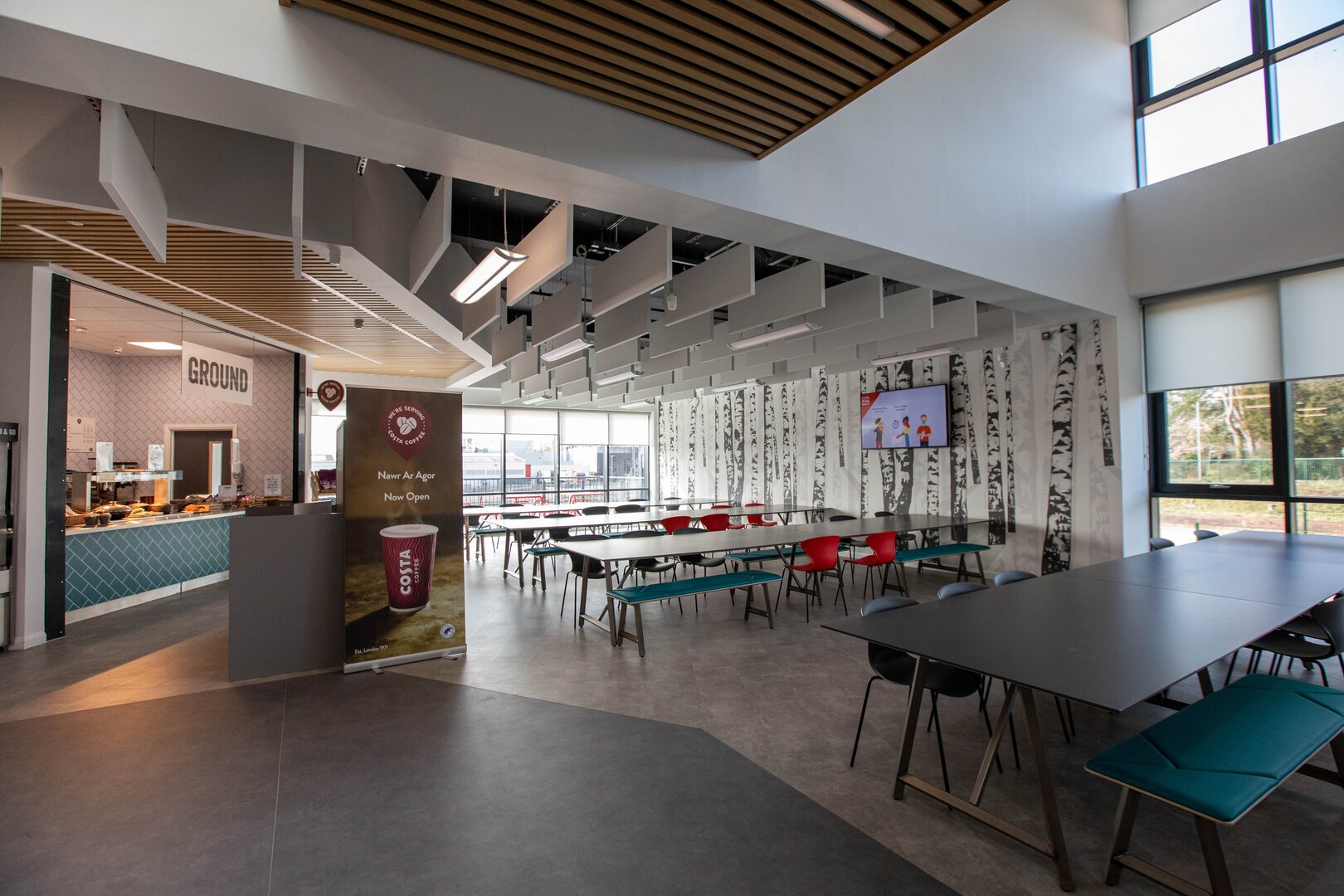 Social space and Costa Coffee at TLZ