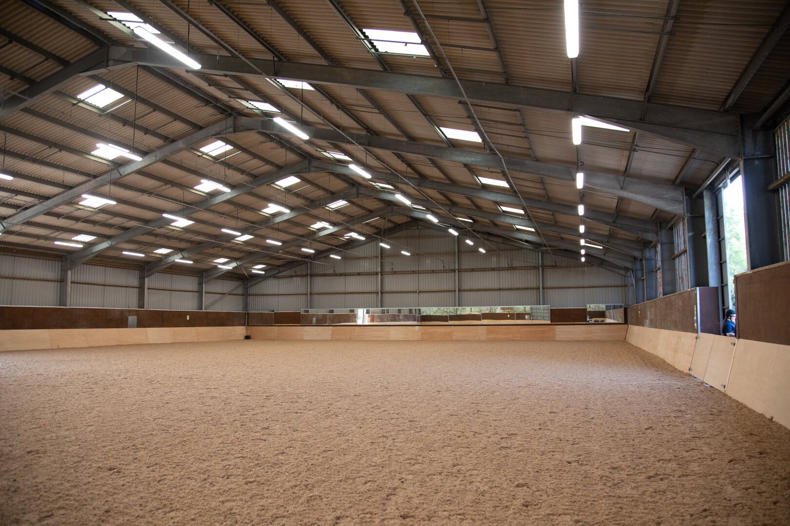 Indoor equestrian centre at Usk