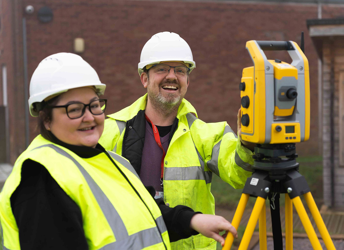 Student and learner wearing PPE