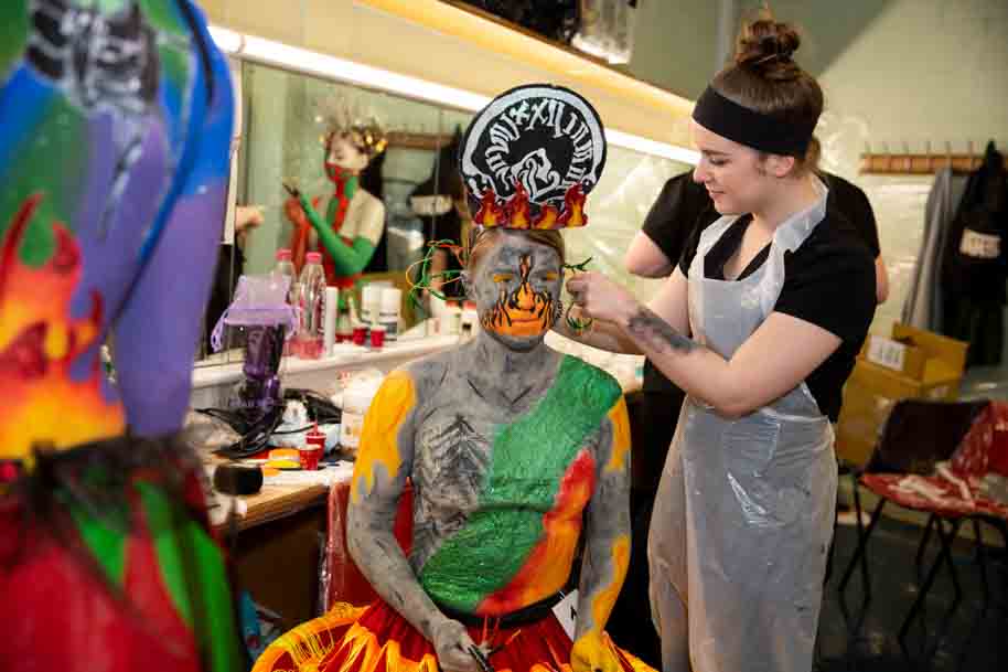 Getting ready for the Body Paint Expo