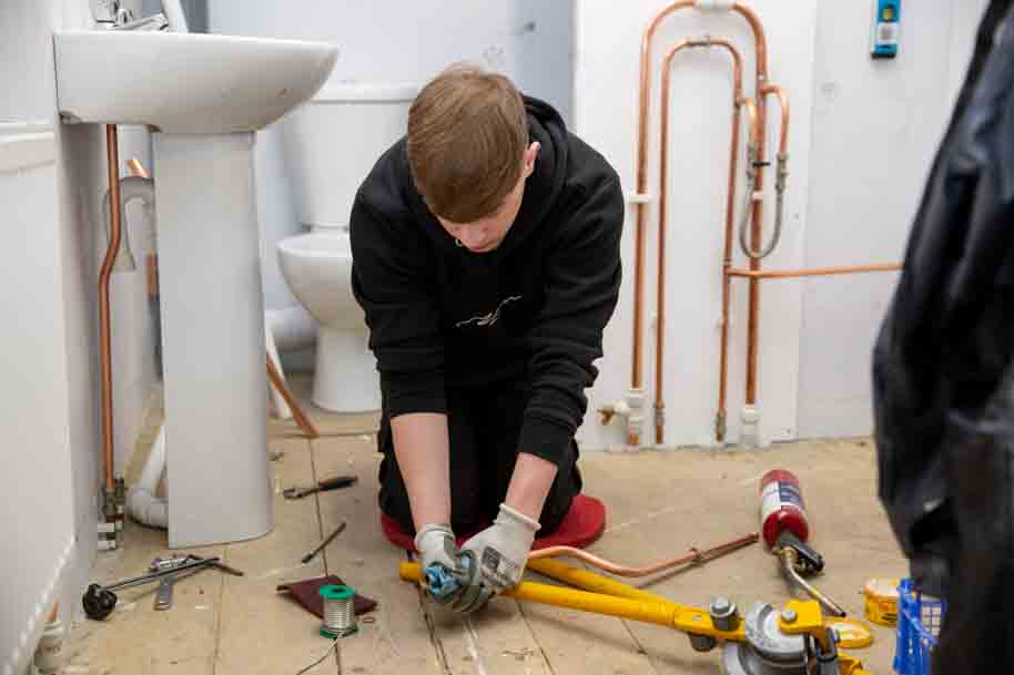 Plumbing student