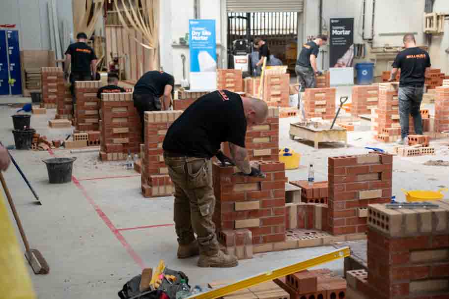 Bricklaying area