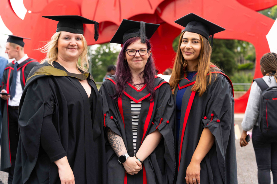 Students celebrating graduation at Celtic Manor
