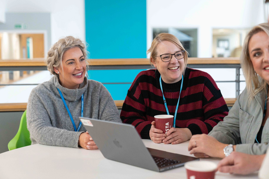Mature students relaxing
