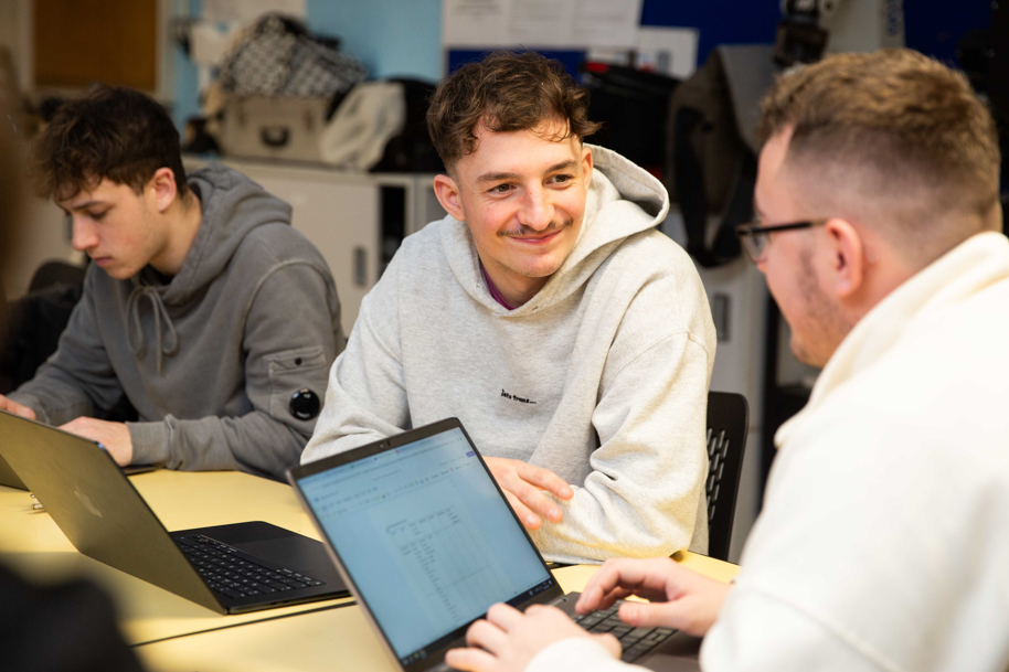 Electrical Engineering students smiling