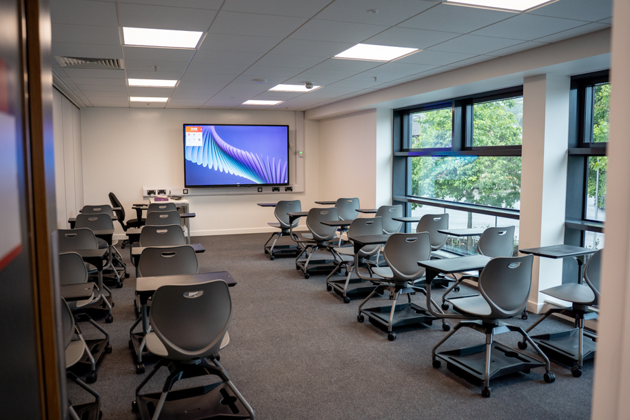 Modern classroom at HiVE