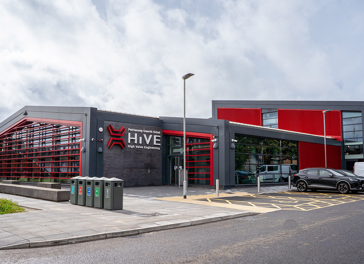 HiVE exterior in the sunshine