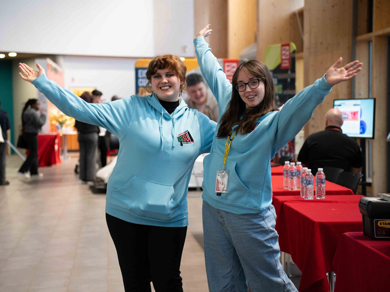Student Union representatives smiling