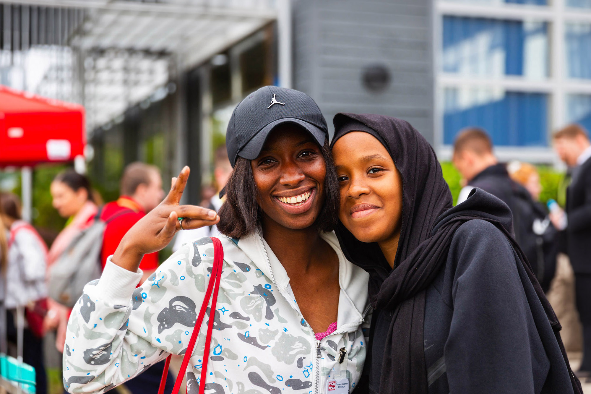 Visitors at an event